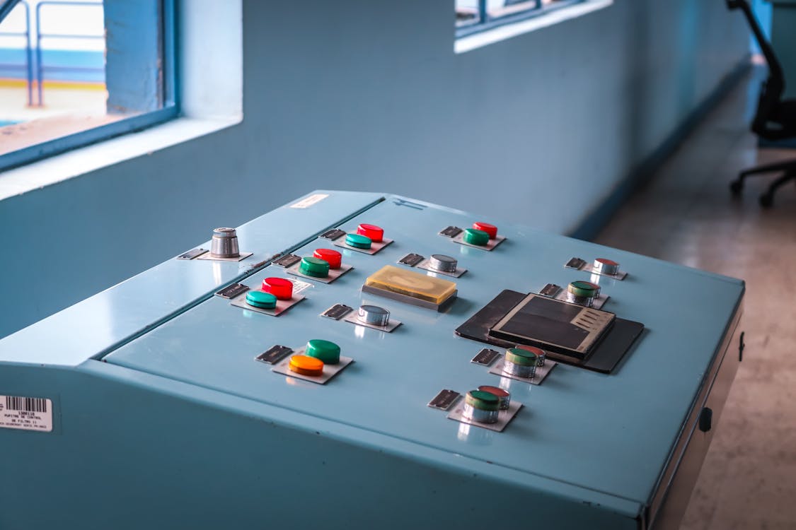 Industrial PLC control panel