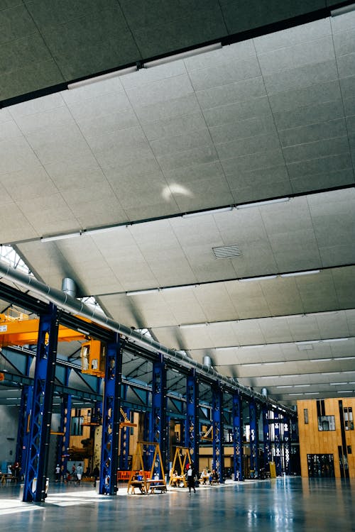 Large industrial warehouse interior